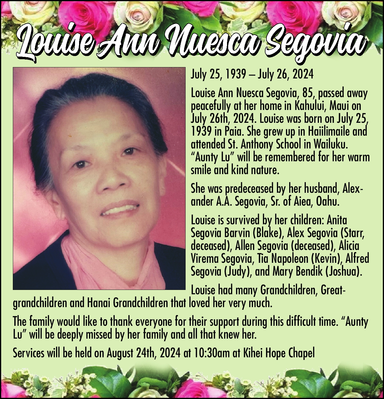 Print Ad Categories Obituaries (In Memoriams) News, Sports, Jobs